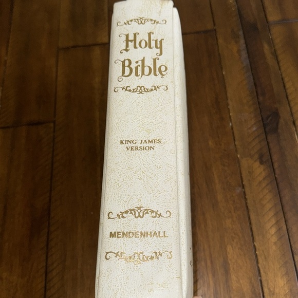 White Gold Holy Bible Mendenhall KJV red‎ letter edition Master Reference 1971 - Picture 9 of 11